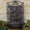 Sunnydaze Decor Sunnydaze French Lily Solar Outdoor Wall Fountain With Battery Pack - 33-Inch -Sunnydaze Decor GUEST 7821bd13 4c19 4cc9 815a ee8b57abd633 1