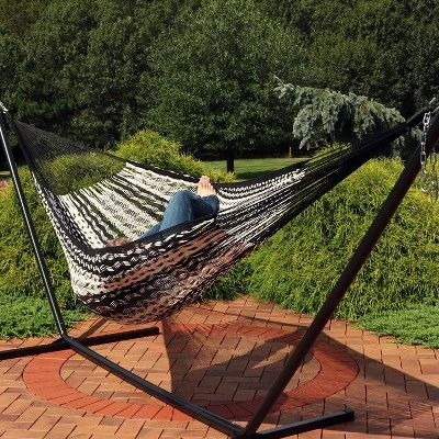 Sunnydaze Decor Sunnydaze Heavy-Duty Handwoven XXL Mayan Family Hammock With Thick Cord - 880 Lb Weight Capacity 3 Sunnydaze Decor Sunnydaze Heavy-Duty Handwoven XXL Mayan Family Hammock With Thick Cord - 880 Lb Weight Capacity