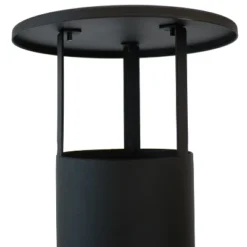 Sunnydaze Decor Sunnydaze Outdoor Backyard Patio Modern Style Steel Wood-Burning Fire Pit Chiminea With Open Sides - 80" - Black -Sunnydaze Decor GUEST 7ba76e06 e7d4 4231 8ffb f087f785649d