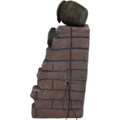 Sunnydaze Decor Sunnydaze Outdoor Polyresin Crumbling Bricks And Pots Solar Cascading Water Fountain With LED Lights And Battery Backup - 27" -Sunnydaze Decor GUEST 7bf7f546 67a9 4736 ba4d 5a65ebca725c