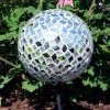 Sunnydaze Decor Sunnydaze Indoor/Outdoor Mirrored Diamond Mosaic Gazing Globe Glass Garden Ball - 10" Diameter - Silver 1 Sunnydaze Decor Sunnydaze Indoor/Outdoor Mirrored Diamond Mosaic Gazing Globe Glass Garden Ball - 10" Diameter - Silver -Sunnydaze Decor GUEST 8072406f 4a39 4820 99e9 87686020cb9a