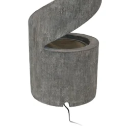 Sunnydaze Decor Sunnydaze 31"H Electric Polyresin Showering Spiral Column Outdoor Water Fountain With LED Light -Sunnydaze Decor GUEST 83842d43 ecc4 4130 8aec eb0ffe946289