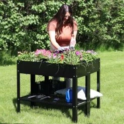 Sunnydaze Decor Sunnydaze Hot Dip Galvanized Steel Raised Garden Bed With Mesh Shelf - Set Of 2 -Sunnydaze Decor GUEST 838a7233 dda3 4e1c a128 6034cff717f1