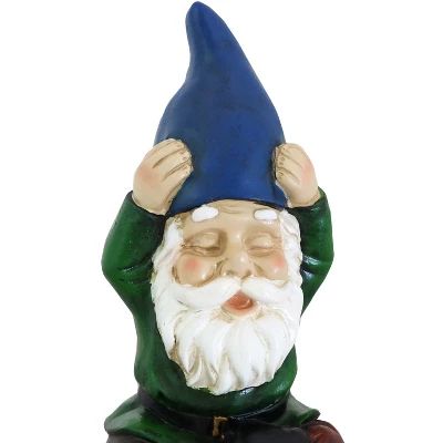 Sunnydaze Decor Sunnydaze Sage The Yoga Garden Gnome Lightweight Indoor/Outdoor Resin Lawn And Garden Statue - 11" H 4 Sunnydaze Decor Sunnydaze Sage The Yoga Garden Gnome Lightweight Indoor/Outdoor Resin Lawn And Garden Statue - 11" H - Image 2