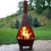 Sunnydaze Decor Sunnydaze Outdoor Backyard Patio Mexican Style Oxidized Steel Wood-Burning Fire Pit Chiminea - 6' - Rust -Sunnydaze Decor GUEST 8ba183f6 3463 4a87 bb0e cdc94f00cb9b
