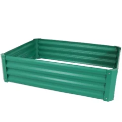 Sunnydaze Decor Sunnydaze Raised Powder-Coated Steel Rectangle Garden Bed Kit For Plants, Flowers, Herbs And Vegetables - 47" Wide X 11" Deep -Sunnydaze Decor GUEST 8cc2e2a2 5f99 4228 88c5 330cc8f501ab