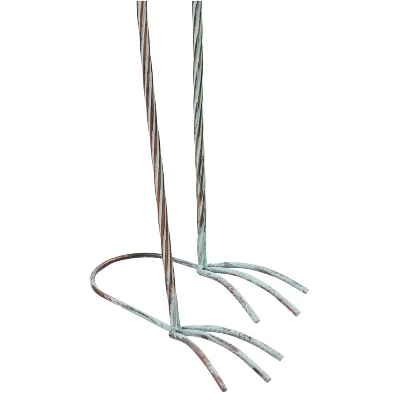 Sunnydaze Decor Sunnydaze Patina Crane Metal Outdoor Detailed Garden Statue - Brown/Blue - 2pc 6 Sunnydaze Decor Sunnydaze Patina Crane Metal Outdoor Detailed Garden Statue - Brown/Blue - 2pc - Image 4