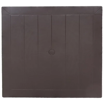 Sunnydaze Decor Sunnydaze Indoor/Outdoor Square Rattan Style Plastic Patio Dining Table - 31.5" - Brown 6 Sunnydaze Decor Sunnydaze Indoor/Outdoor Square Rattan Style Plastic Patio Dining Table - 31.5" - Brown - Image 4