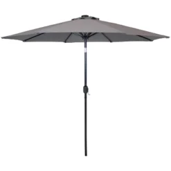 Sunnydaze Decor Sunnydaze Outdoor Aluminum Pool Patio Umbrella With Solar LED Lights, Tilt, And Crank - 9' -Sunnydaze Decor GUEST 98e3756c b2eb 4690 906f 489b636e04c6