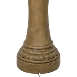 Sunnydaze Decor Sunnydaze 65"H Electric Resin And Concrete 4-Tier Eggshell Edge Outdoor Water Fountain With LED Lights -Sunnydaze Decor GUEST 9a3ae2bf 8c3d 4741 b691 475f8c21ff90