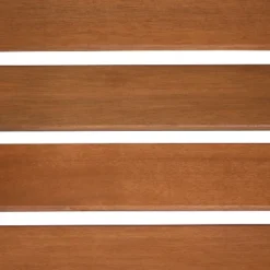 Sunnydaze Decor Sunnydaze Outdoor Meranti Wood With Teak Oil Finish Jack-and-Jill Patio Chairs With Attached Table - Brown -Sunnydaze Decor GUEST 9a6e096d 34bf 4e40 930a 89e477b0f694