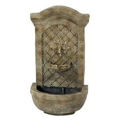Sunnydaze Decor Sunnydaze 31"H Solar-Powered With Battery Pack Polystone Rosette Leaf Outdoor Wall-Mount Fountain 13 Sunnydaze Decor Sunnydaze 31"H Solar-Powered With Battery Pack Polystone Rosette Leaf Outdoor Wall-Mount Fountain -Sunnydaze Decor GUEST 9bf84622 421c 47d1 b5d8 ae9764437de5
