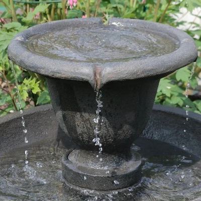 Sunnydaze Decor Sunnydaze 25"H Electric Polyresin 2-Tier Streaming Falls Outdoor Water Fountain 10 Sunnydaze Decor Sunnydaze 25"H Electric Polyresin 2-Tier Streaming Falls Outdoor Water Fountain - Image 8