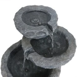 Sunnydaze Decor Sunnydaze Outdoor 3-Tier Chiseled Basin Solar Powered Water Fountain With Battery Backup And Submersible Pump - 22" 13 Sunnydaze Decor Sunnydaze Outdoor 3-Tier Chiseled Basin Solar Powered Water Fountain With Battery Backup And Submersible Pump - 22" -Sunnydaze Decor GUEST 9e594a4e f105 4978 8910 246b425801bf