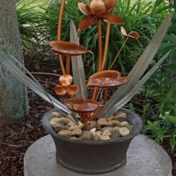 Sunnydaze Decor Sunnydaze 28"H Electric Polyresin Copper-Look Flower Blossoms Outdoor Water Fountain 11 Sunnydaze Decor Sunnydaze 28"H Electric Polyresin Copper-Look Flower Blossoms Outdoor Water Fountain -Sunnydaze Decor GUEST 9e7388ed ee3e 4e44 b56e dec83c5c57fe