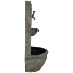 Sunnydaze Decor Sunnydaze 26"H Electric Polystone Messina Outdoor Wall-Mount Water Fountain -Sunnydaze Decor GUEST 9e8fc58e d711 4f17 b715 a611143ca1bf