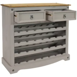 Sunnydaze Decor Sunnydaze 28-Bottle Freestanding Wine Rack - Solid Pine - Gray - 34.5" 19 Sunnydaze Decor Sunnydaze 28-Bottle Freestanding Wine Rack - Solid Pine - Gray - 34.5" -Sunnydaze Decor GUEST a027ecd1 81f1 4b26 8d8e d7d9237416b7