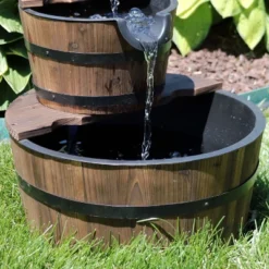 Sunnydaze Decor Sunnydaze 23"H Electric Fir Wood 2-Tier Farmhouse Barrel With Metal Decorative Hand Pump Outdoor Water Fountain 13 Sunnydaze Decor Sunnydaze 23"H Electric Fir Wood 2-Tier Farmhouse Barrel With Metal Decorative Hand Pump Outdoor Water Fountain -Sunnydaze Decor GUEST a6244808 0c16 407a 83ac a0b0d5290f85