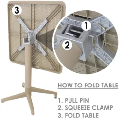 Sunnydaze Decor Sunnydaze All-Weather Commercial-Grade Bellemead Indoor/Outdoor Patio Furniture Dining Set With Square Table With Folding Top, Tan, 3pc 16 Sunnydaze Decor Sunnydaze All-Weather Commercial-Grade Bellemead Indoor/Outdoor Patio Furniture Dining Set With Square Table With Folding Top, Tan, 3pc -Sunnydaze Decor GUEST b07031a3 461f 4892 9659 121f8f0bd30c