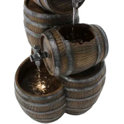 Sunnydaze Decor Sunnydaze 29"H Electric Polyresin Stacked Whiskey Barrel Outdoor Water Fountain With LED Lights 14 Sunnydaze Decor Sunnydaze 29"H Electric Polyresin Stacked Whiskey Barrel Outdoor Water Fountain With LED Lights -Sunnydaze Decor GUEST b0999567 1a0e 48e0 a83f e6fe0aa080c9