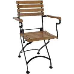 Sunnydaze Decor Sunnydaze Indoor/Outdoor Patio Or Dining Essential Chestnut Wooden Folding Bistro Arm Chair - Brown - 2pk 11 Sunnydaze Decor Sunnydaze Indoor/Outdoor Patio Or Dining Essential Chestnut Wooden Folding Bistro Arm Chair - Brown - 2pk -Sunnydaze Decor GUEST b1b9b4c2 2be2 4174 885f a1463507e056 2