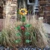 Sunnydaze Decor Sunnydaze Outdoor Metal Art Standing Sunflower With Ladybug Garden Decor- 34.25" -Sunnydaze Decor GUEST b2461993 5ca4 495e b781 a51f2bf036d1