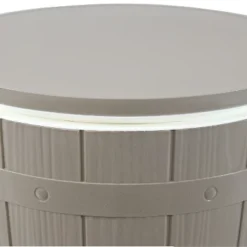 Sunnydaze Decor Sunnydaze Faux Wood Design Patio Bar Cooler Table With Height-Adjustable Tabletop - Driftwood -Sunnydaze Decor GUEST b52fdf0c 7df2 4e0f 9b5f 7d960601d2cb