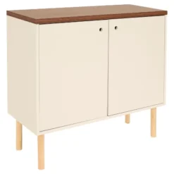 Sunnydaze Decor Sunnydaze Indoor Mid-Century Modern 2-Door Accent Buffet Cabinet With Shelves -Sunnydaze Decor GUEST b7bc9d05 8d61 4e36 a597 0e2f4bf3634c