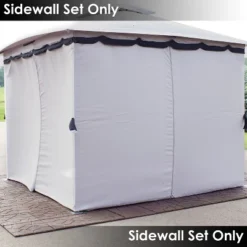 Sunnydaze Decor Sunnydaze Gazebo 4-Piece Polyester Sidewall Set For 10' X 13' Soft Top Rectangle Patio Gazebo - 125" W X 77" H -Sunnydaze Decor GUEST b97c1f2d 1b4e 49b4 9407 451fca45980d