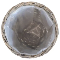 Sunnydaze Decor Sunnydaze Indoor Poplar Wicker Planters With Plastic Liners - Gray - Set Of 5 -Sunnydaze Decor GUEST bef6f033 a0db 460b b248 ead5e9e9feab