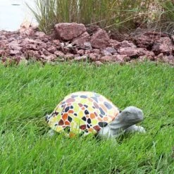 Sunnydaze Decor Sunnydaze 10.5" Mildred The Magnanimous Mosaic Polystone Turtle Statue With Hand-Painted Shell -Sunnydaze Decor GUEST bfbbb1d8 a85d 45db 8a3d 99ce58f2c9a8