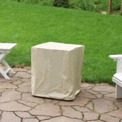 Sunnydaze Decor Sunnydaze Outdoor Smokeless Cast Stone Propane Gas Fire Pit Table With Weathered Wood Look - 24" Square X 25" H -Sunnydaze Decor GUEST c8da1707 8c19 4927 84d8 71b8fce177e2