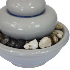 Sunnydaze Decor Sunnydaze Indoor Home Decorative Glazed Ceramic Smooth Cascade Tabletop Water Fountain - 7" - Light Gray 9 Sunnydaze Decor Sunnydaze Indoor Home Decorative Glazed Ceramic Smooth Cascade Tabletop Water Fountain - 7" - Light Gray -Sunnydaze Decor GUEST cb9f0736 9749 449b 9b67 2d5f6bdde1f0