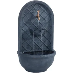 Sunnydaze Decor Sunnydaze 26"H Electric Polystone Messina Outdoor Wall-Mount Water Fountain -Sunnydaze Decor GUEST cea44bdd 225c 4ccf 8622 bd9281b6f7b0