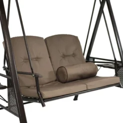 Sunnydaze Decor Sunnydaze 2-Person Outdoor Patio Swing With Adjustable Canopy Shade, Cushions And Pillow, Beige 15 Sunnydaze Decor Sunnydaze 2-Person Outdoor Patio Swing With Adjustable Canopy Shade, Cushions And Pillow, Beige -Sunnydaze Decor GUEST d6146d8e 28f8 4b22 a3c8 5bbbdc71abb3