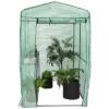 Sunnydaze Decor Sunnydaze Outdoor Portable Growing Rack Petite Deluxe Mini Walk-In Greenhouse With Roll-Up Door - 1 Shelf - Green -Sunnydaze Decor GUEST db21e91a 4556 49ff bba0 839d219761d7
