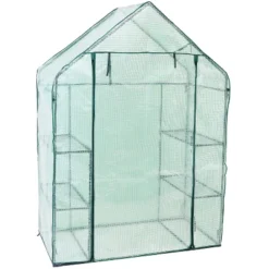 Sunnydaze Decor Sunnydaze Outdoor Portable Tiered Growing Rack Deluxe Walk-In Greenhouse With Roll-Up Door - 4 Shelves - Green 18 Sunnydaze Decor Sunnydaze Outdoor Portable Tiered Growing Rack Deluxe Walk-In Greenhouse With Roll-Up Door - 4 Shelves - Green -Sunnydaze Decor GUEST dbf71cc5 e1ca 463b b2d4 91231c3ea4c3