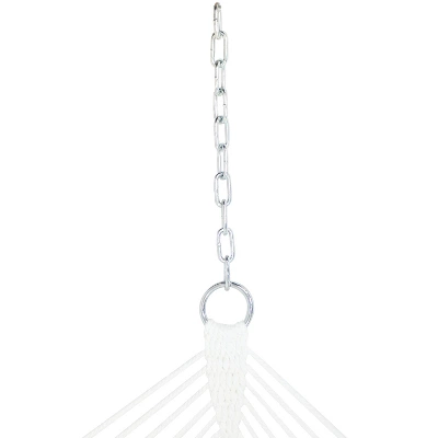 Sunnydaze Decor Sunnydaze Polyester Quilted Weave 2-Person Hammock With Curved Bamboo Spreader Bars - 450 Lb Weight Capacity - Salmon 7 Sunnydaze Decor Sunnydaze Polyester Quilted Weave 2-Person Hammock With Curved Bamboo Spreader Bars - 450 Lb Weight Capacity - Salmon - Image 5