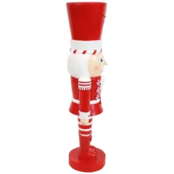 Sunnydaze Decor Sunnydaze Alfonso The Noble Large Indoor/Outdoor Nutcracker Statue - Red/White - 36" -Sunnydaze Decor GUEST e5cf3a41 ba8f 4d23 a188 ab4003bf2031