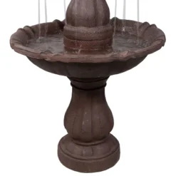 Sunnydaze Decor Sunnydaze 38"H Electric Polyresin And Fiberglass 2-Tier Curved Plinth Outdoor Water Fountain 9 Sunnydaze Decor Sunnydaze 38"H Electric Polyresin And Fiberglass 2-Tier Curved Plinth Outdoor Water Fountain -Sunnydaze Decor GUEST e9fae8bd 8dee 40c9 a685 cf90bc33a55a