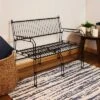 Sunnydaze Decor Sunnydaze Indoor/Outdoor Modern Furniture Steel Wire Patio Bench - Black - 30.75" H -Sunnydaze Decor GUEST eaf5e58d 77e4 4f41 88b2 ac538026fa3f