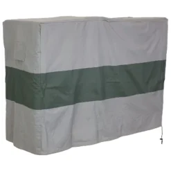 Sunnydaze Decor Sunnydaze Outdoor Weather-Resistant Heavy-Duty Polyester With PVC Backing Firewood Log Rack Cover - Gray And Green -Sunnydaze Decor GUEST f1cb446c 943a 4207 b748 bd03a11122c8