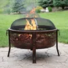 Sunnydaze Decor Sunnydaze Outdoor Camping Or Backyard Steel Northwoods Fishing Fire Pit With Spark Screen - 30" - Bronze -Sunnydaze Decor GUEST fc23710b cb50 44f6 9c50 241aec16b9e3